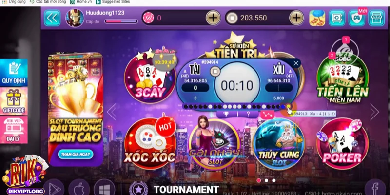 Kho game thu hút bởi sự đa dạng và phong phú